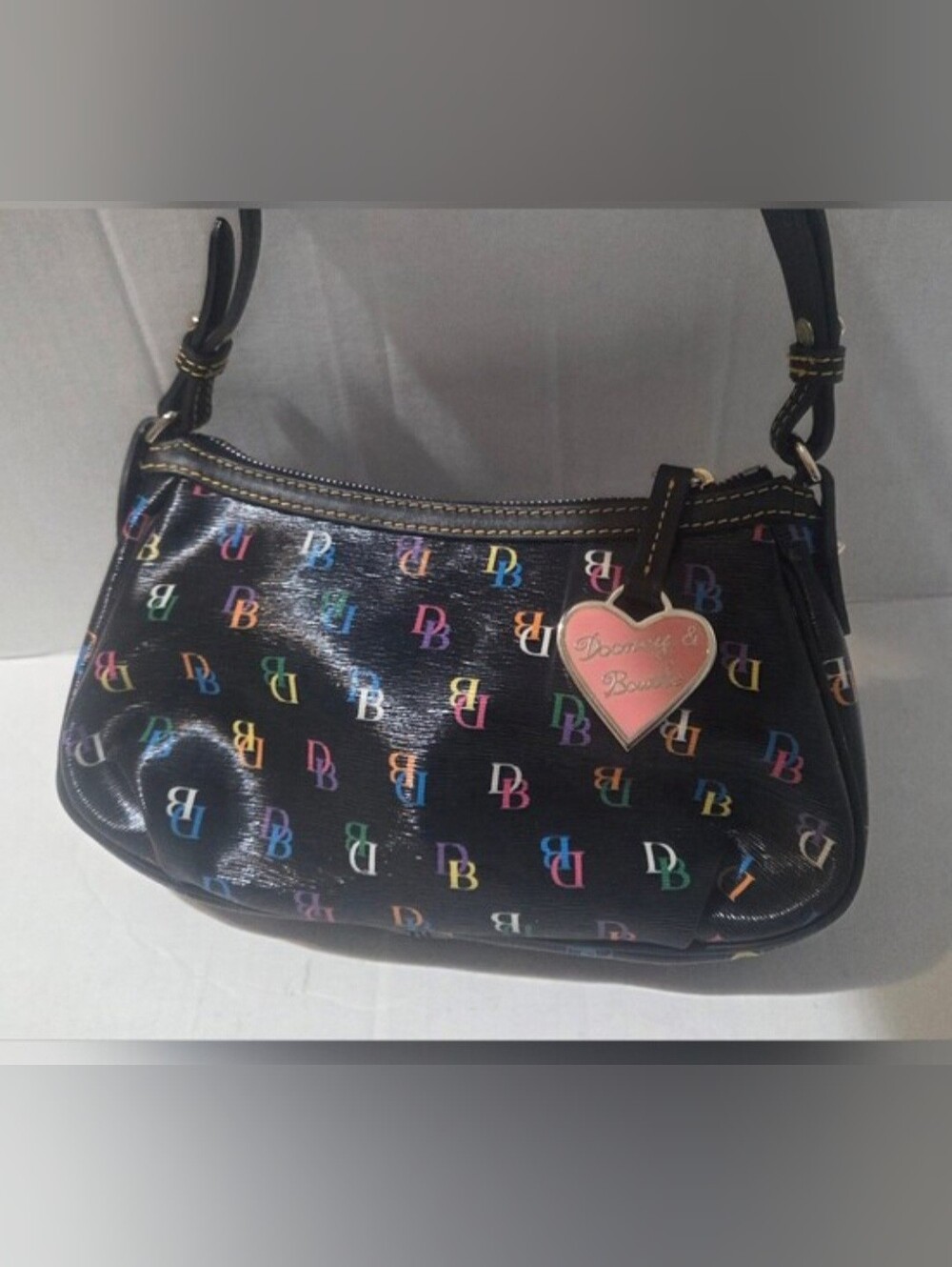 Dooney & Bourke Y2K 'Shine It Collection' Patty Pouchette Baguette Purse NWOT